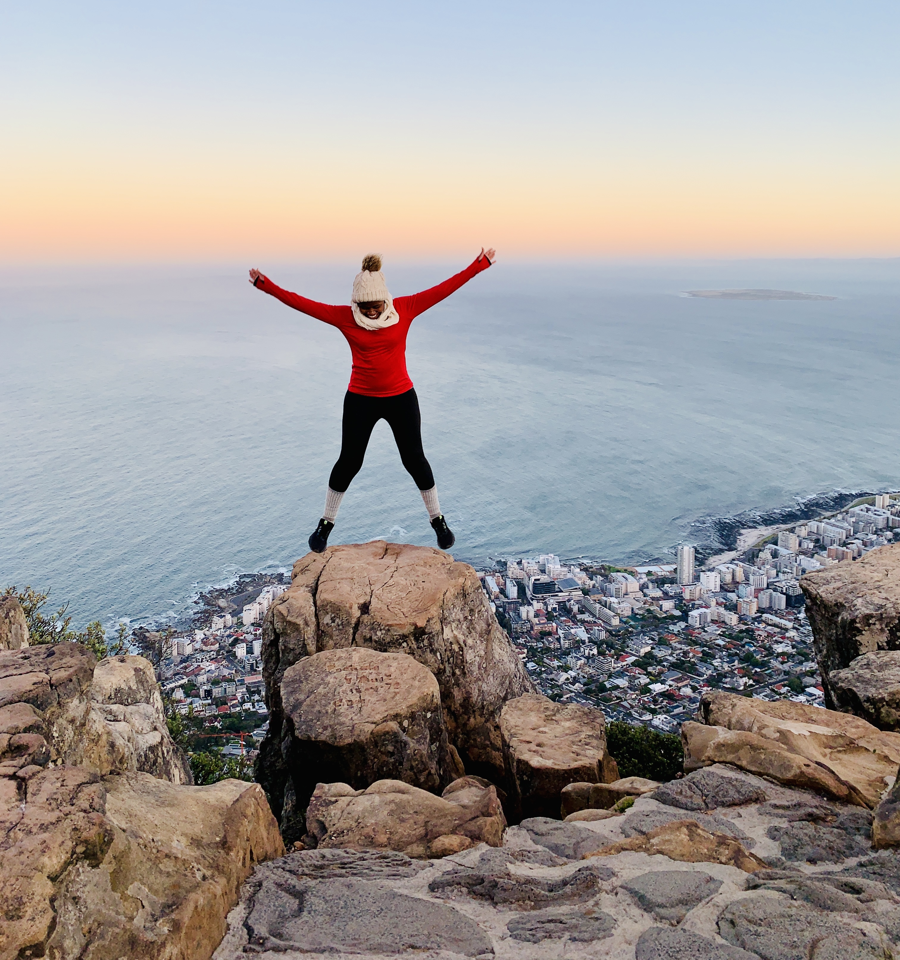 Summit of Lion Head Mountain, Cape Town, South Africa.